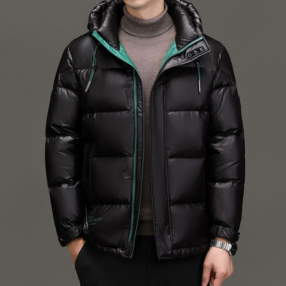 Men’s Puffer Jacket with Weather-Resistant Shell and Down Filling