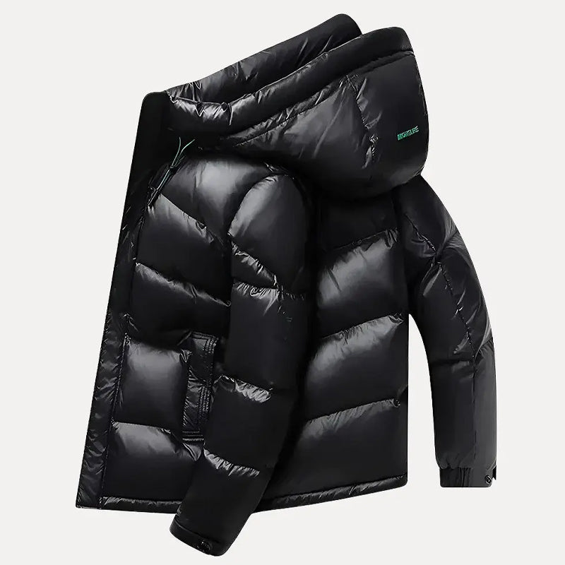 Men’s Puffer Jacket with Weather-Resistant Shell and Down Filling