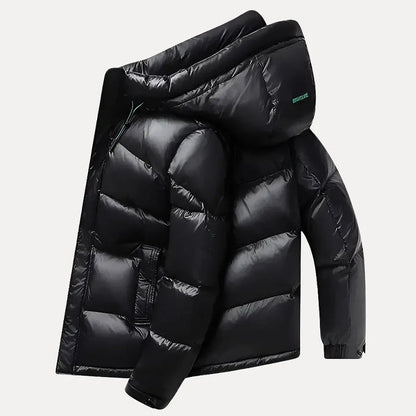 Men’s Puffer Jacket with Weather-Resistant Shell and Down Filling