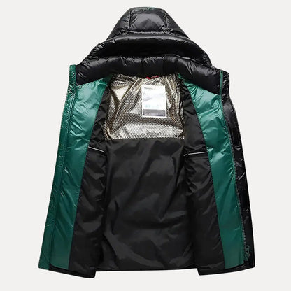 Men’s Puffer Jacket with Weather-Resistant Shell and Down Filling