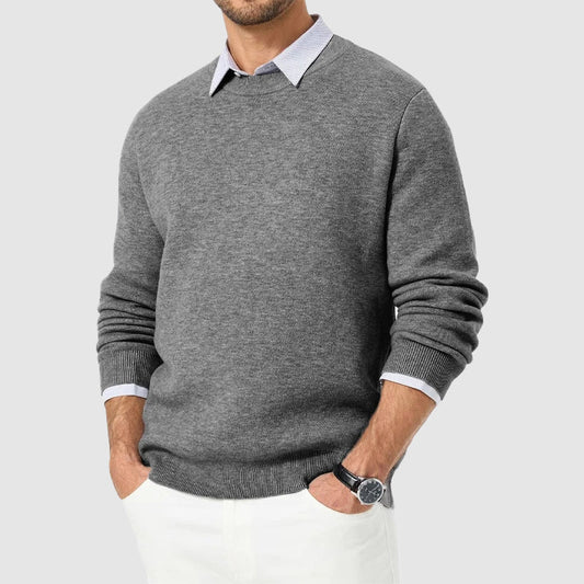 Men’s Regular-Fit Crew Neck Knit Sweater
