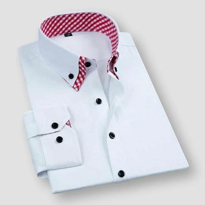 Men’s Contrast Collar Dress Shirt