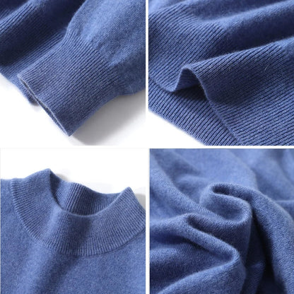 Modern Minimalist Crewneck Woolen Sweater