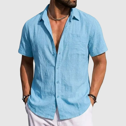 Nathan - Men’s Short Sleeve Button-Up Shirt