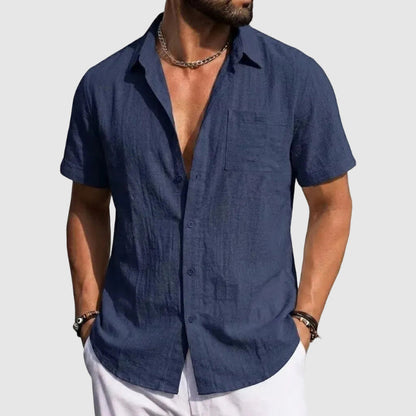 Nathan - Men’s Short Sleeve Button-Up Shirt