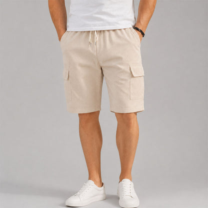 Nathaniel - Men's Relaxed Cargo Drawstring Shorts