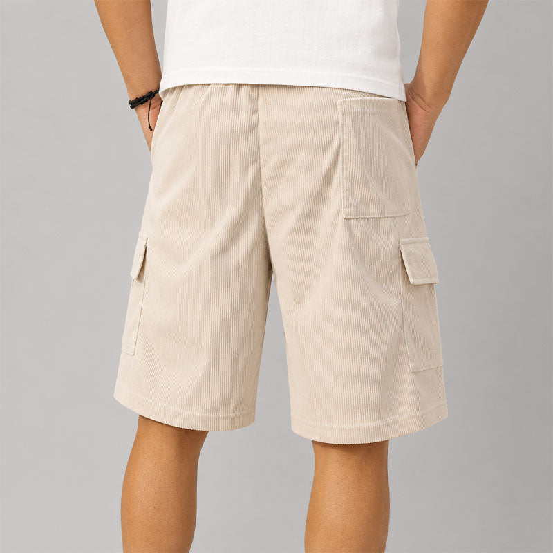 Nathaniel - Men's Relaxed Cargo Drawstring Shorts