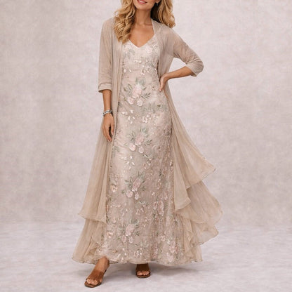 Nicole - Women's Floral Print Maxi Dress