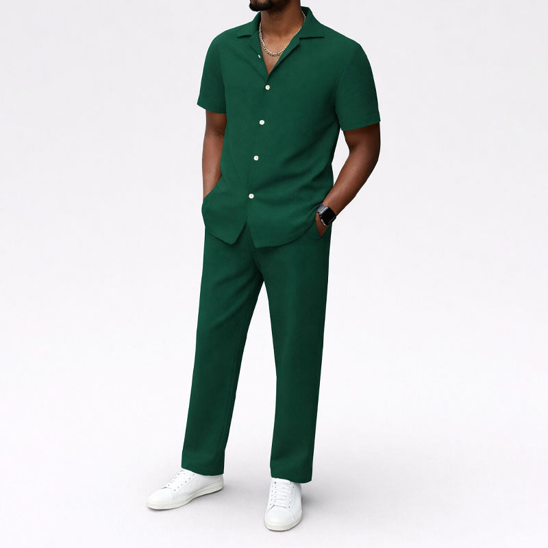 Noah - Men’s Relaxed Button-Up Set