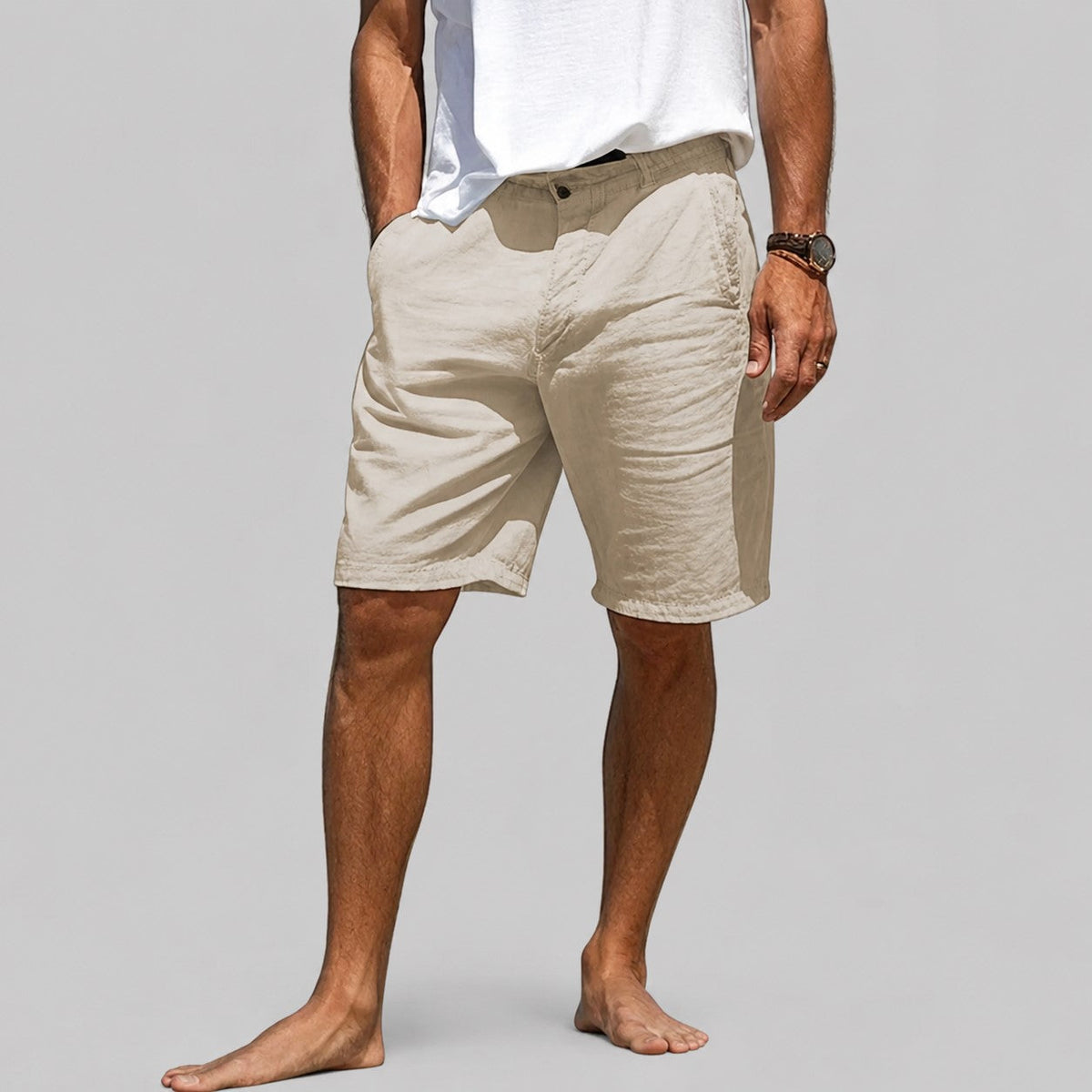 Oliver - Men's Casual Drawstring Beach Shorts