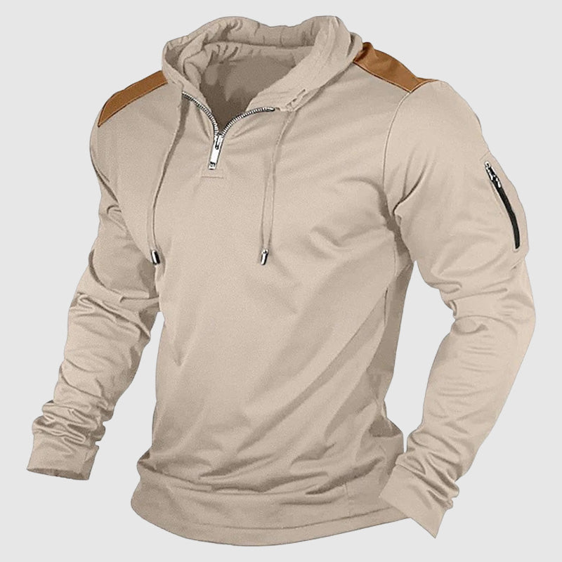 Outdoor Streetwear Zip-Up Men’s Casual Hoodie