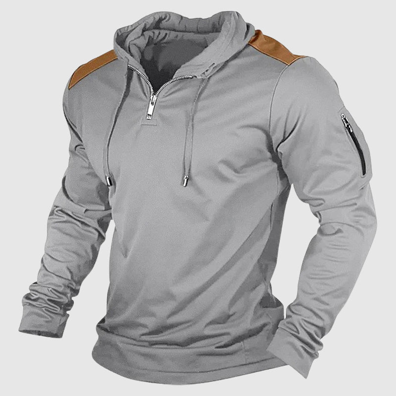 Outdoor Streetwear Zip-Up Men’s Casual Hoodie