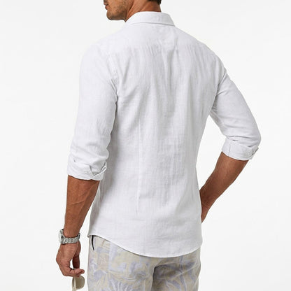Percy - Men's Relaxed Fit Cotton Linen Shirt