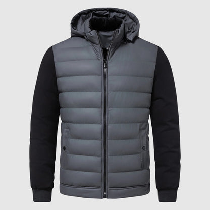 Quilted Warmth Hooded Men’s Jacket
