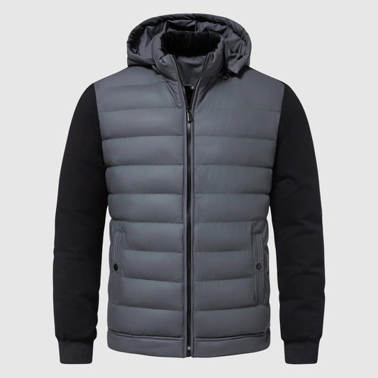 Quilted Warmth Hooded Men’s Jacket