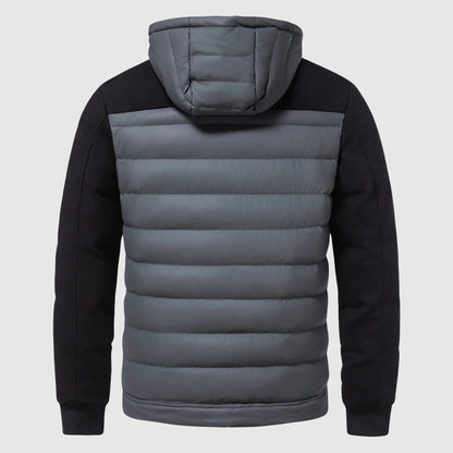 Quilted Warmth Hooded Men’s Jacket