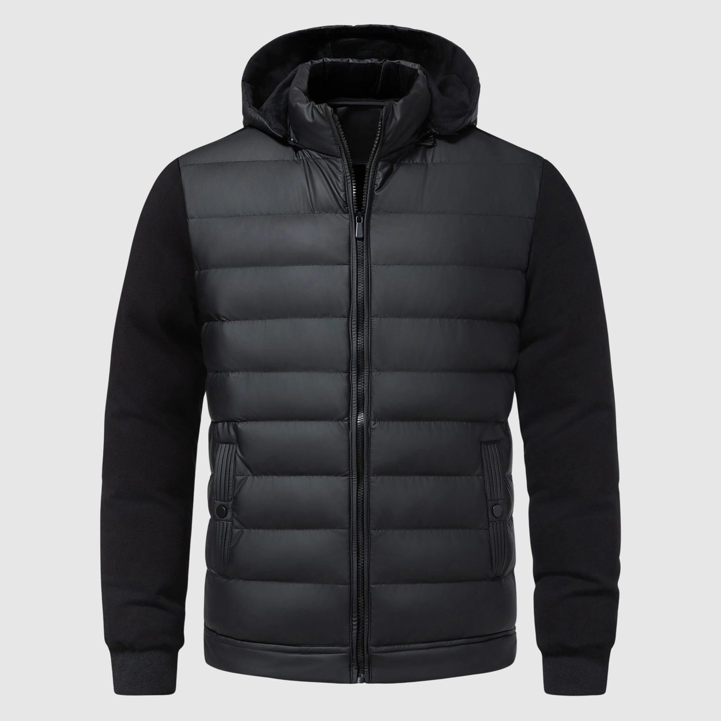 Quilted Warmth Hooded Men’s Jacket