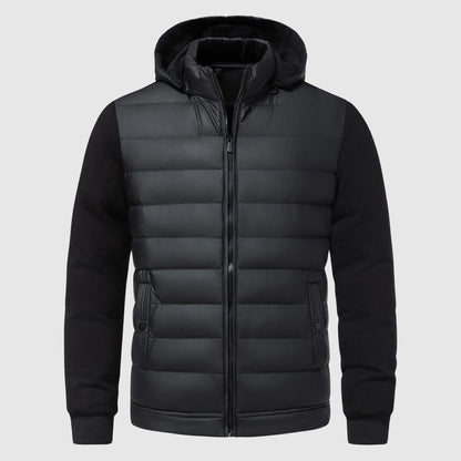 Quilted Warmth Hooded Men’s Jacket