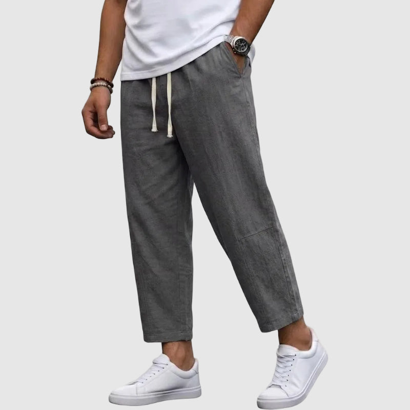 Raymond - Men’s Drawstring Relaxed Linen Pants