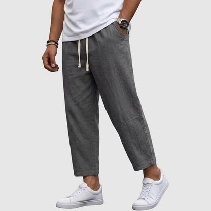 Raymond - Men’s Drawstring Relaxed Linen Pants