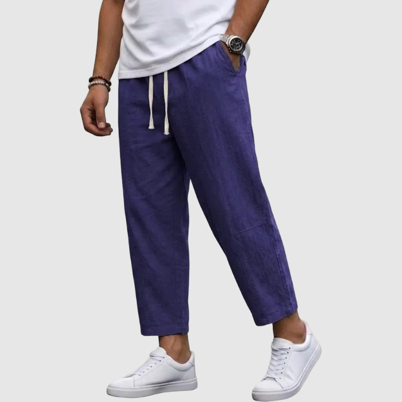 Raymond - Men’s Drawstring Relaxed Linen Pants