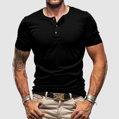 Roberto Russo Active Fit Henley T-Shirt