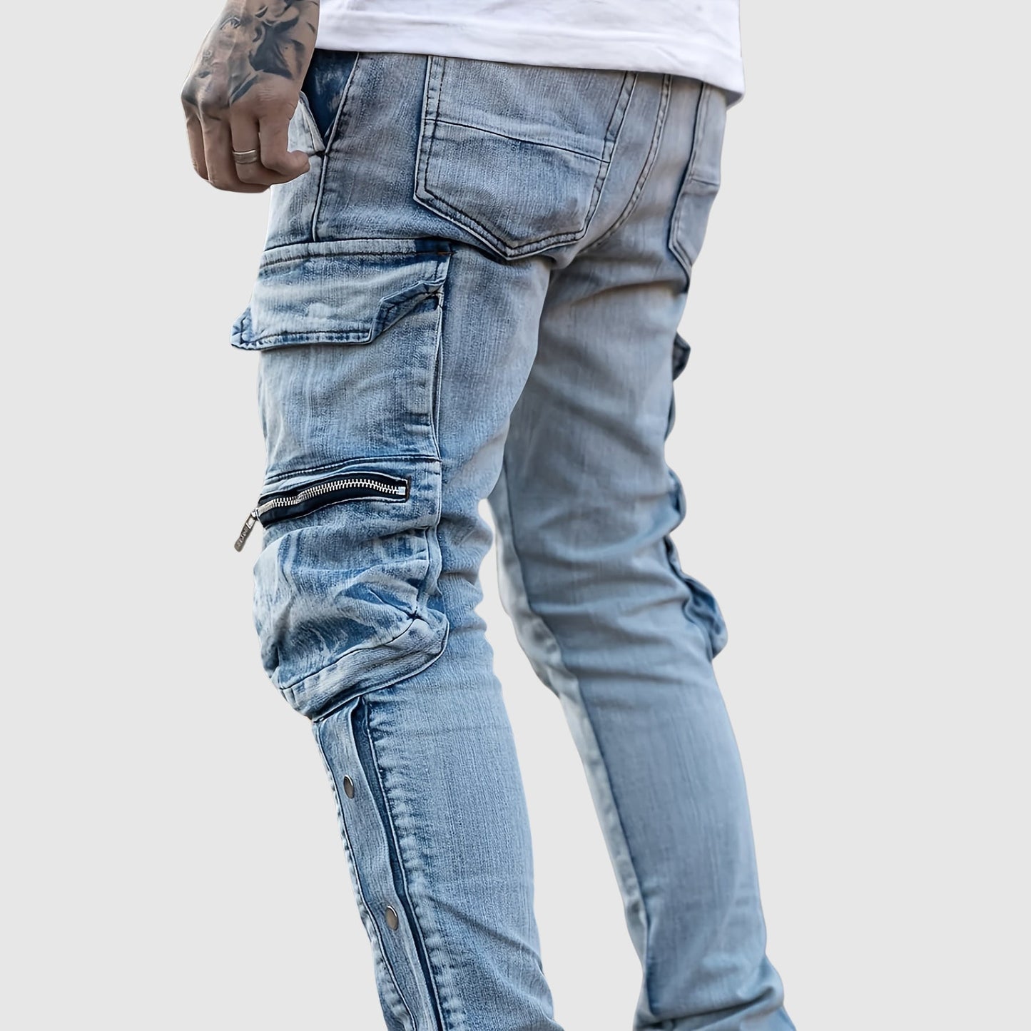 Roberto Russo Cargo Denim Jeans