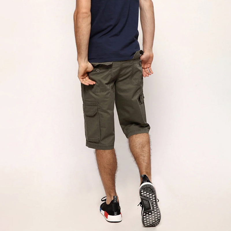 Roberto Russo Cargo Shorts with Side Pockets