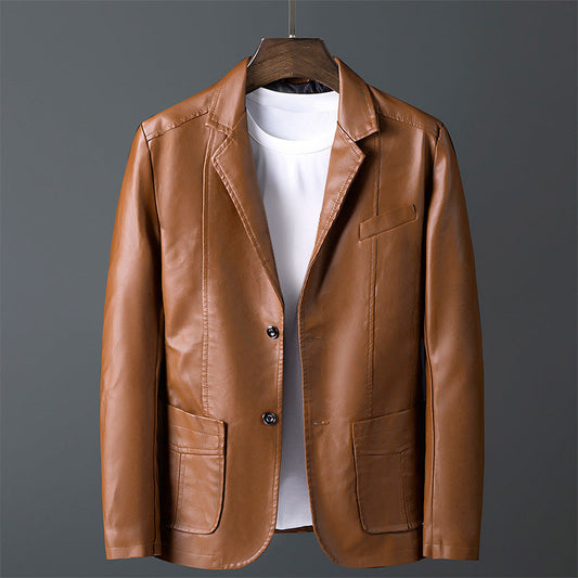 Roberto Russo Classic Cut Leather Jacket