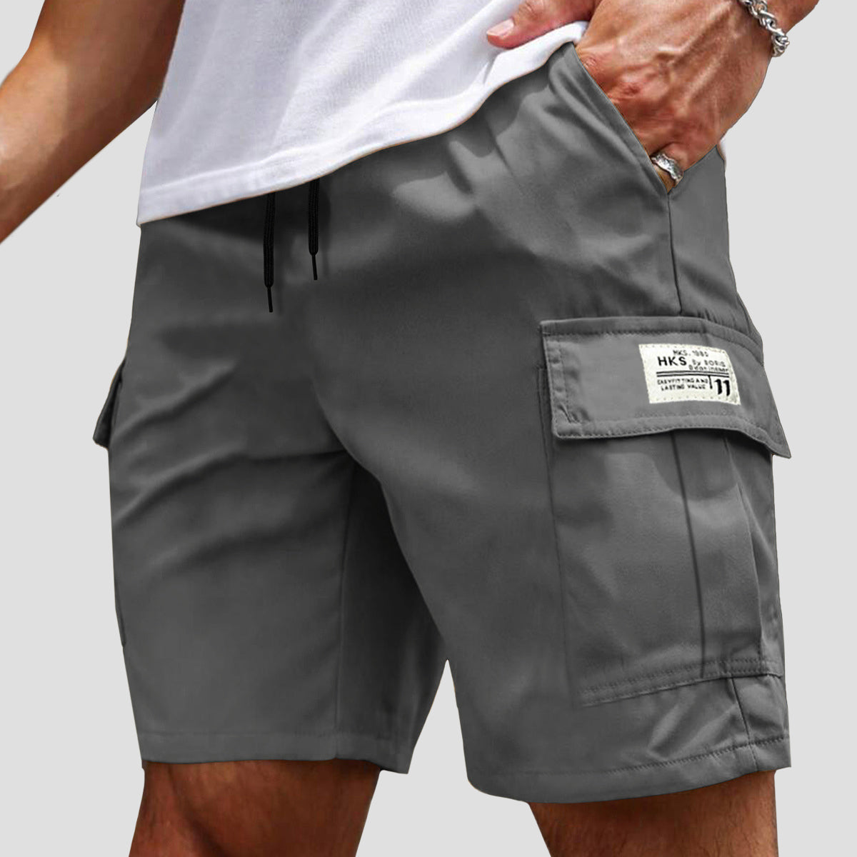 Roberto Russo Drawstring Cargo Shorts