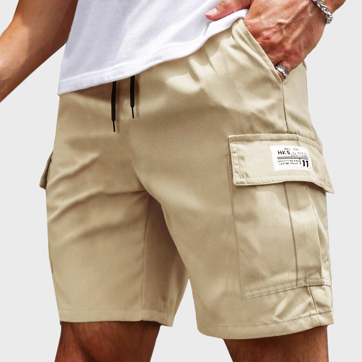 Roberto Russo Drawstring Cargo Shorts