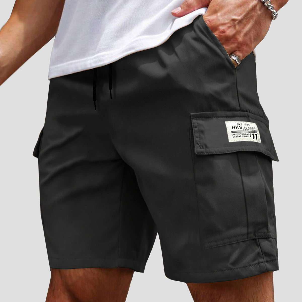 Roberto Russo Drawstring Cargo Shorts