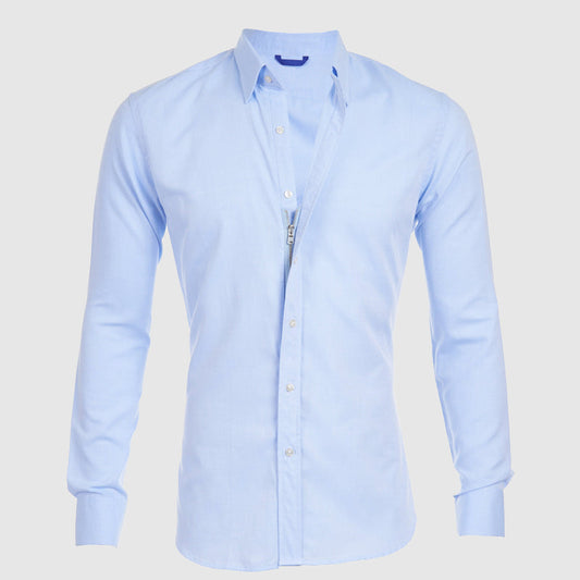 Roberto Russo Fitted Shirt with Integrated Zipper