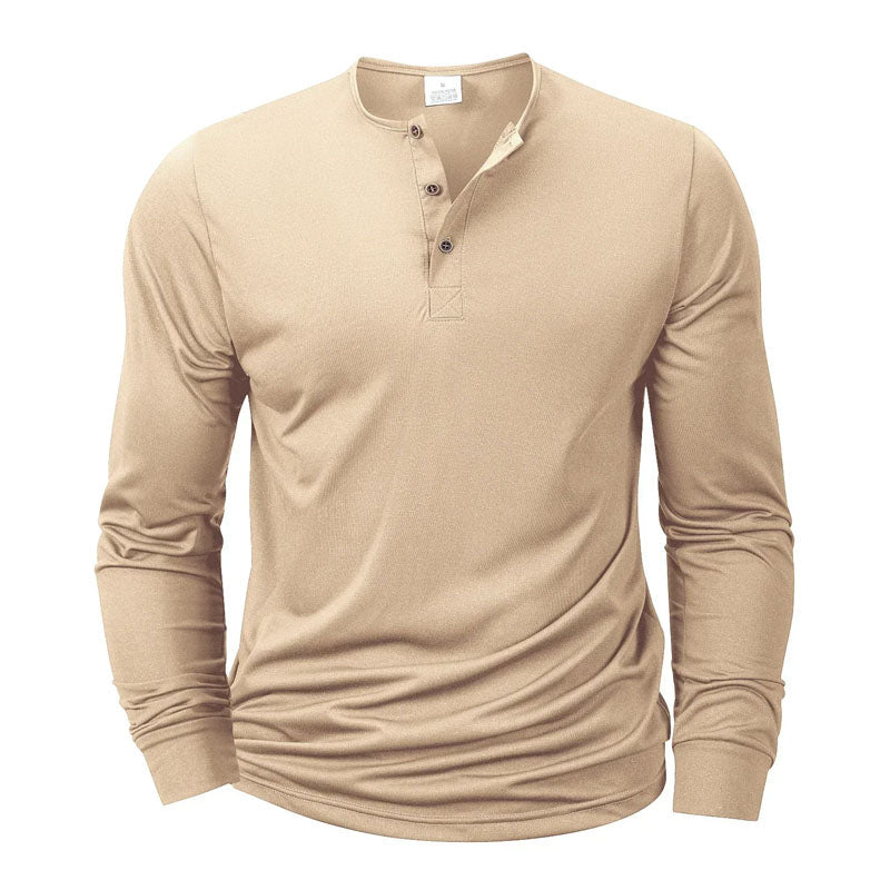 Roberto Russo Long Sleeve Henley Shirt