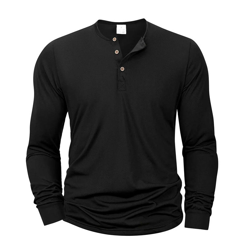 Roberto Russo Long Sleeve Henley Shirt