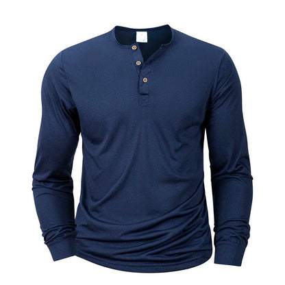 Roberto Russo Long Sleeve Henley Shirt