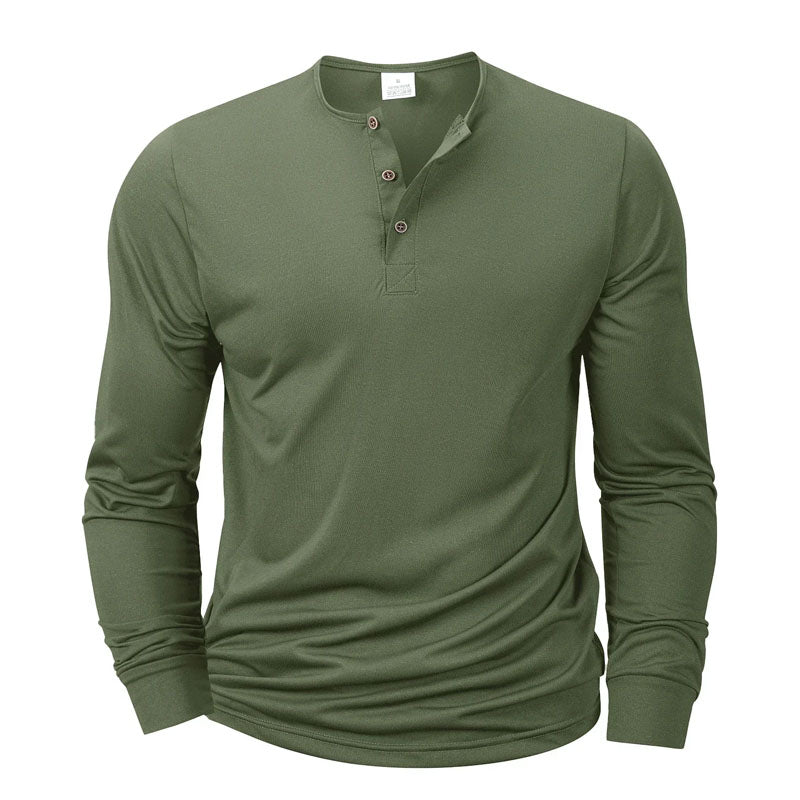 Roberto Russo Long Sleeve Henley Shirt