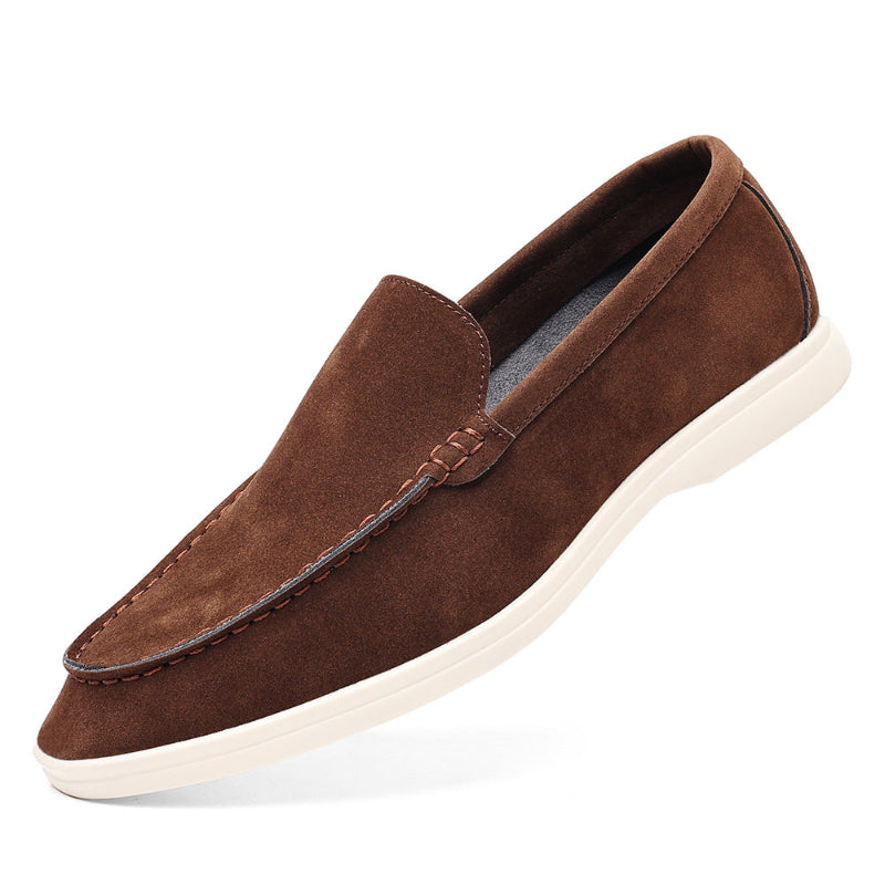 Roberto Russo Slip-On Loafers with Stitch Vamp