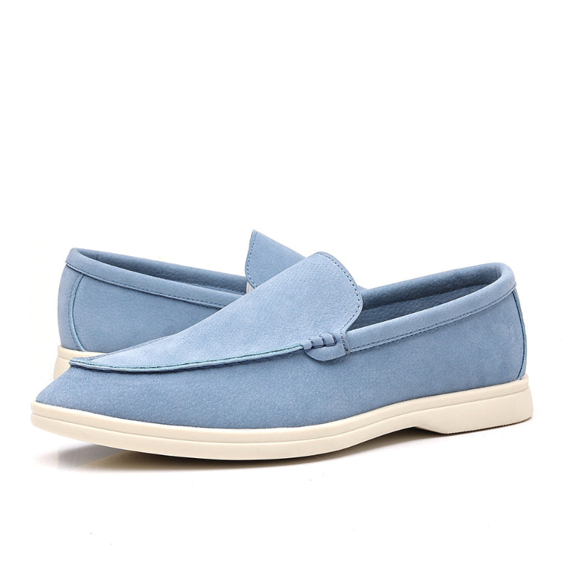 Roberto Russo Slip-On Loafers with Stitch Vamp