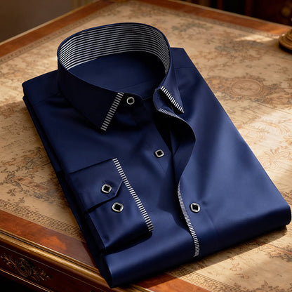 Roberto Russo Smooth Finish Button-Up Shirt