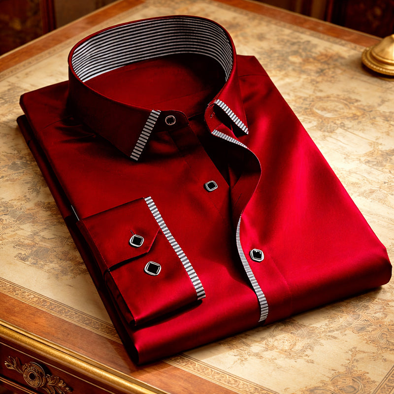 Roberto Russo Smooth Finish Button-Up Shirt