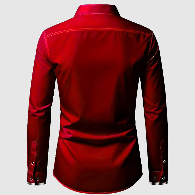 Roberto Russo Smooth Finish Button-Up Shirt