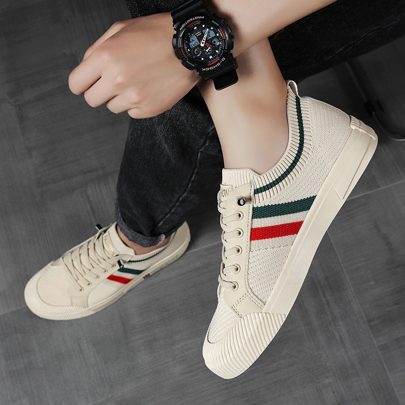 Roberto Russo Sneakers with Contrast Side Stripes