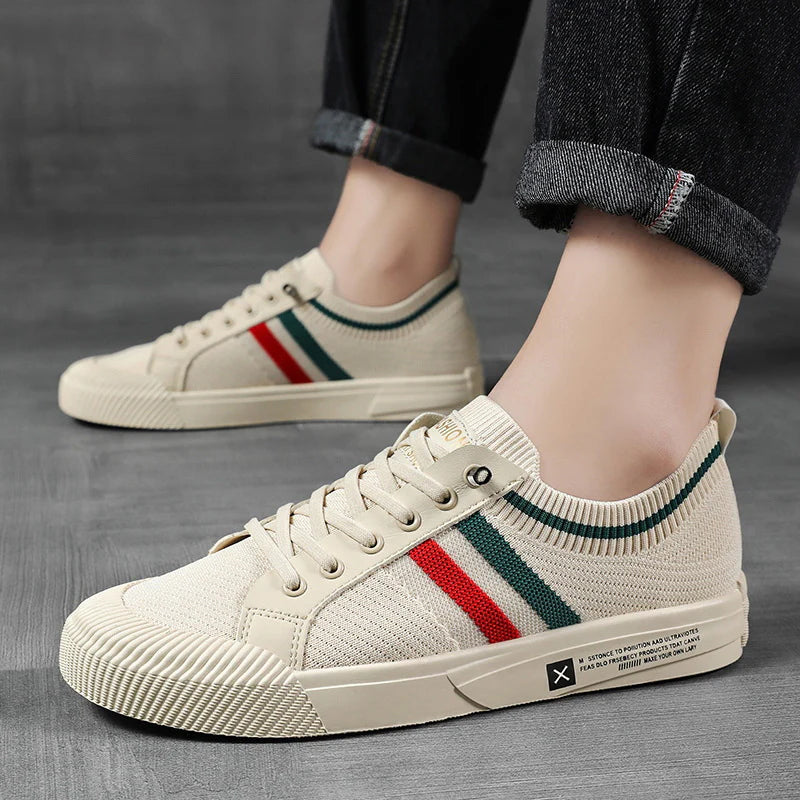 Roberto Russo Sneakers with Contrast Side Stripes