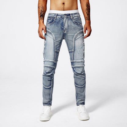 Roberto Russo Stretch Biker-Style Jeans