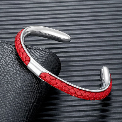 Roberto Russo Woven Cord Open Bracelet
