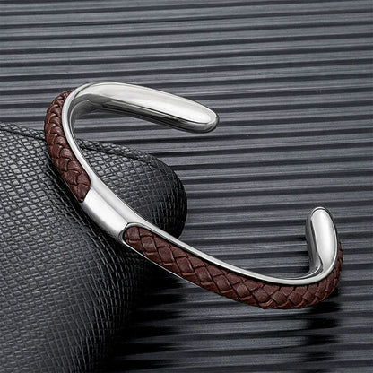 Roberto Russo Woven Cord Open Bracelet