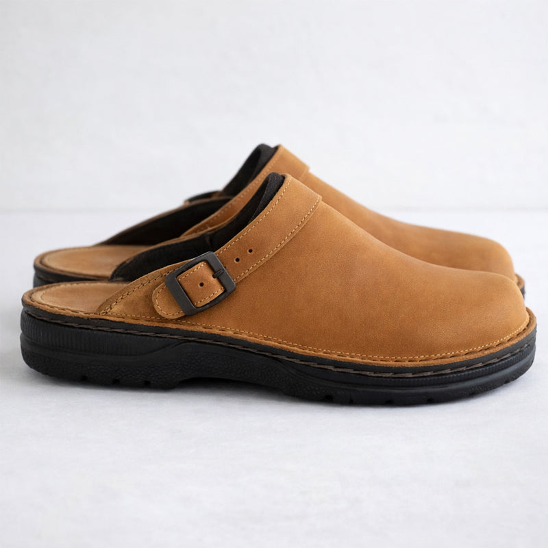 Roberto Russo Closed Clogs with Buckle Strap