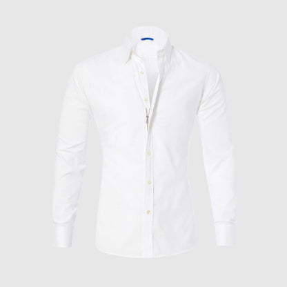 Roberto Russo Fitted Shirt with Integrated Zipper