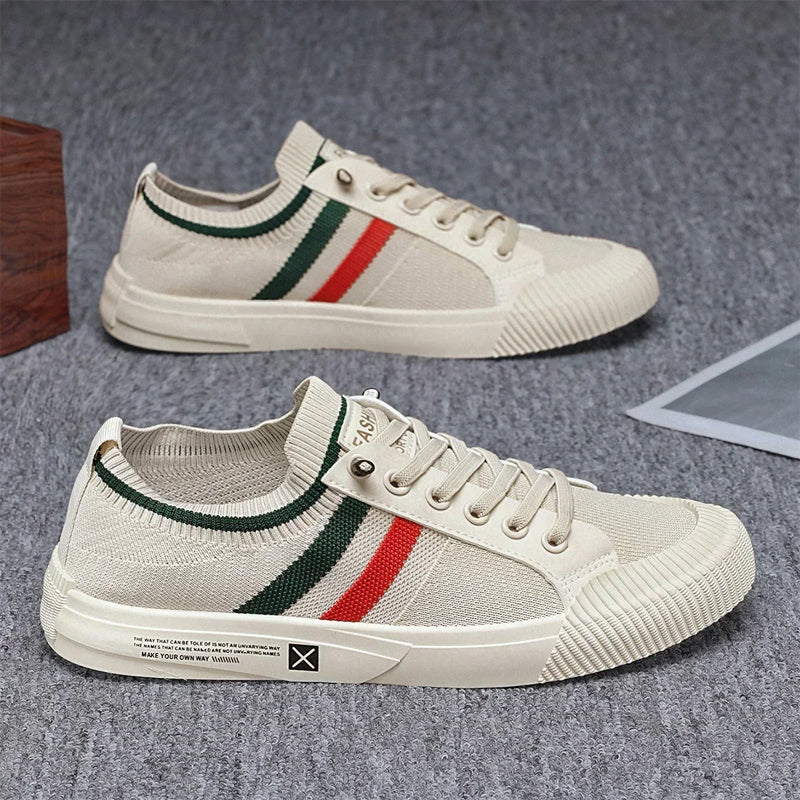 Roberto Russo Lace-Up Sneakers with Mesh Upper